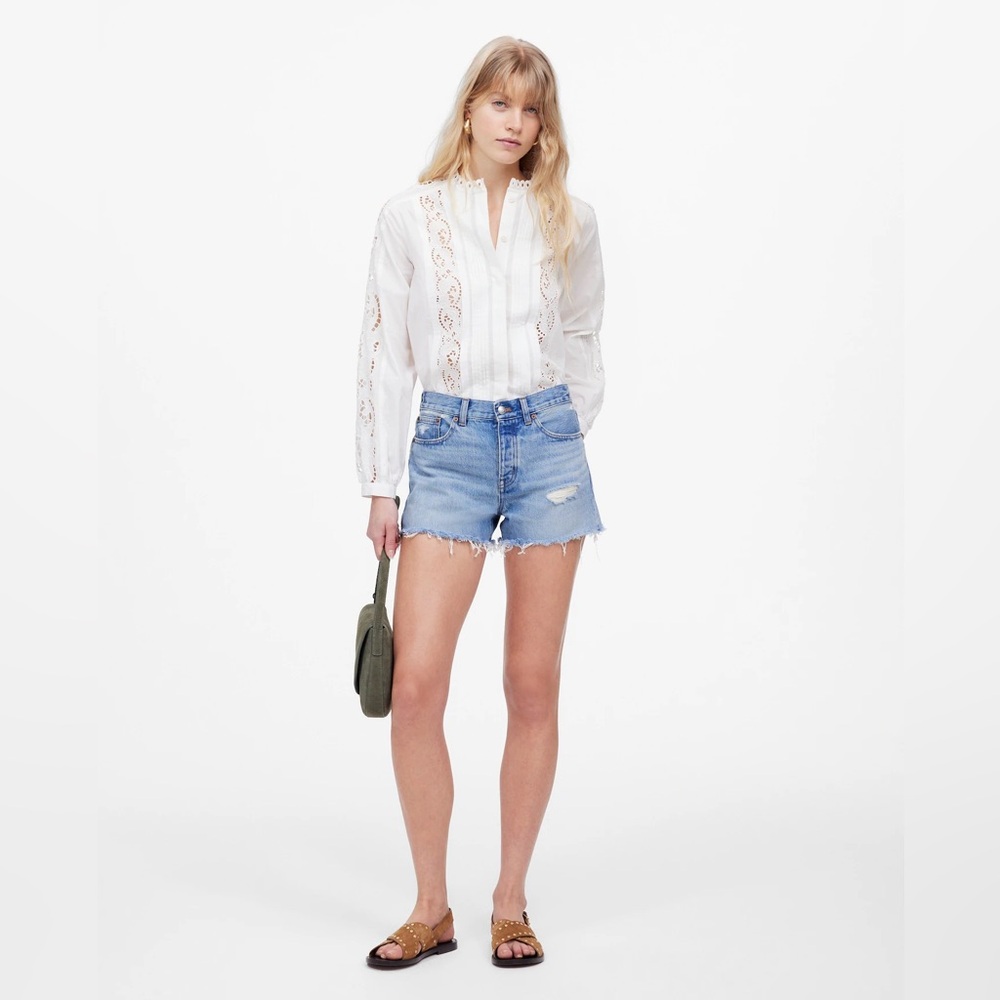 Madewell High-Waisted Relaxed Denim Shorts